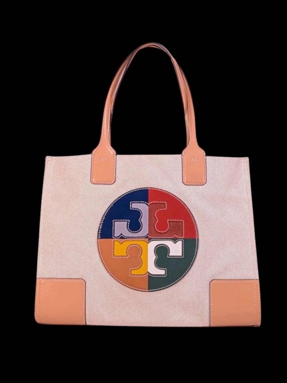 Tory Burch Ella Colorblock Logo Tote NWT